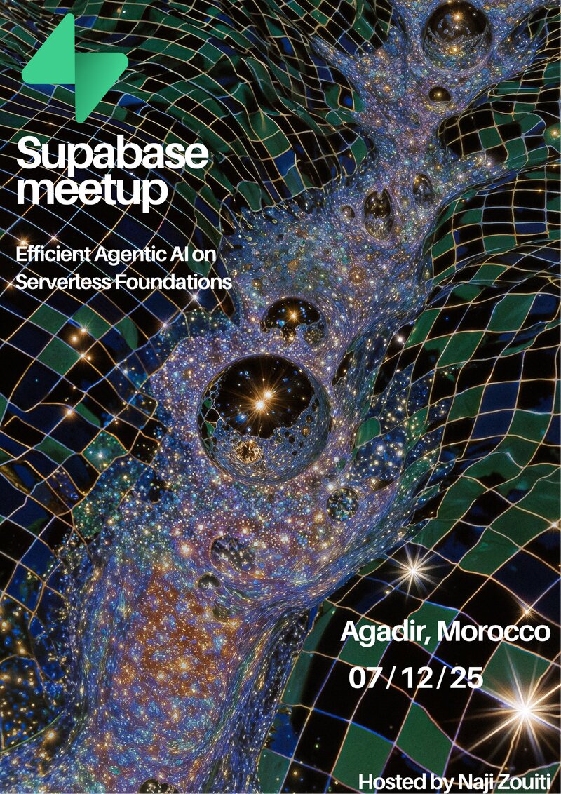 Supabase Meetup poster